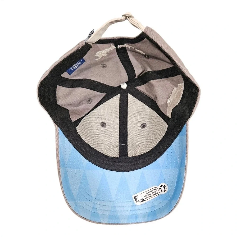 Disney Vacation Club DVC Member Magic Cruise Grey White Adjustable Hat Cap‎